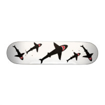 Shark Attack - Designer 7 3/8 Deck Original Shaped Skate Deck