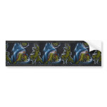Shark attack graffiti bumper stickers