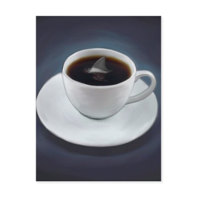 Shark Fin Coffee Postcard