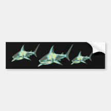 shark fish, wild animals bumper sticker