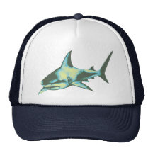 shark fish, wild animals trucker hats