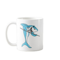 Shark Playing Billiards Coffee Mug