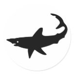 Shark Silhouette stickers