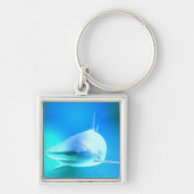 Shark Under the Surface Keychain