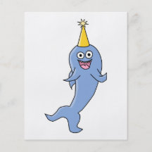 Shark wearing a Party Hat. Custom Flyer