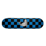 Shark with blue checkers skate board decks