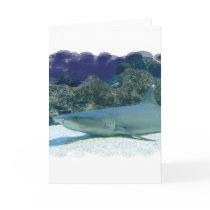 Sharks in Coral Reef Greeting Card