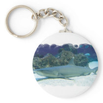 Sharks in Coral Reef Keychain
