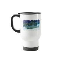 Sharks in Coral Reef Plastic Travel Mug