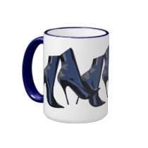 Sharp Boots (blue) Ankle Boot Art Mugs