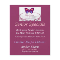 Sharp Creations Senior Specials Flyer Design