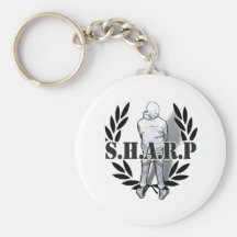 sharp skin standing key chain