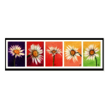Shasta Daisies Bookmarks Business Card Template