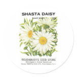 Shasta Daisy, Giant White, Roudabush's Seed Store stickers