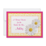 Shasta Daisy Recipe Theme Bridal Shower Invitation