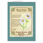 Shasta Daisy Seed Packet cards