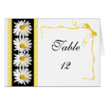 Shasta Daisy Table Number Tent Card