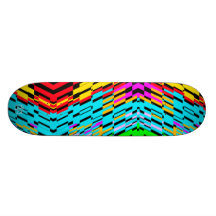 Shatter Wave Multicolor Skateboard