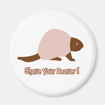 Shave Beaver Magnet