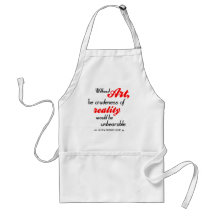 Shaw on Art Aprons