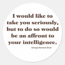 Shaw on Intelligence Stickers