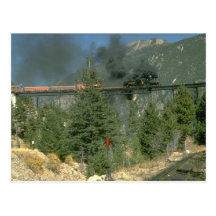 Shay locomotive No. 14 crosses the trestle at Geor Postcards