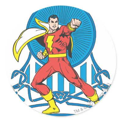 SHAZAM in Fight Stance Stickers by JusticeLeague DC Originals DC Comics