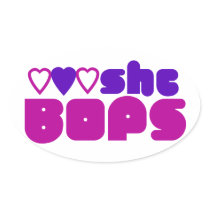 She Bops Sticker