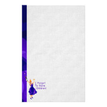 She Forgot To Have Children Customized Stationery