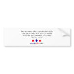 She has my vote - Bumper Sticker bumper stickers