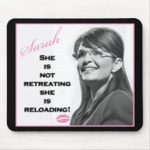 She is not retreating, she is reloading mousemat