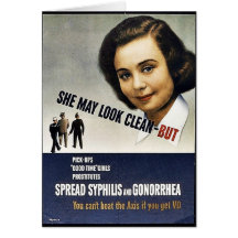 She May Look Clean - But Greeting Cards