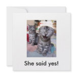 She said yes! invitations