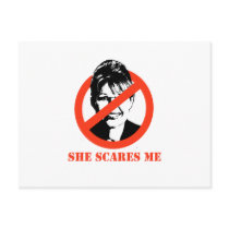 She scares me post card