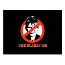 She scares me postcards