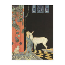 She threw her arms around the neck of Bonnie-Biche Post Card