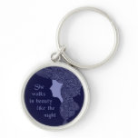 She Walks in Beauty Keychain