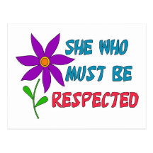 She Who Must Be Respected Postcards