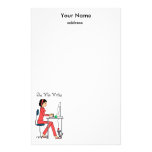 She Who Writes Stationery/red+brunette