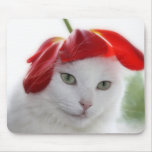 She Wore a Hat Shaped Like a Tulip mousepads