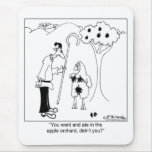 Sheep Ate In the Apple Orchard mousepads