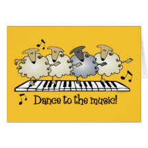 Sheep Chorus Line Card