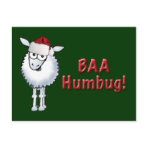 Sheep Christmas BAA Humbug!, BAA Humbug Post Cards