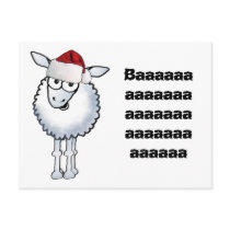 Sheep Christmas BAA Humbug!, Baaaaaaaaaaaaaaaaa... Post Card