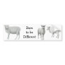 Sheep Dare to be Different Bumper Sticker