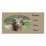 Sheep - Rams Head Personalized Photo Card