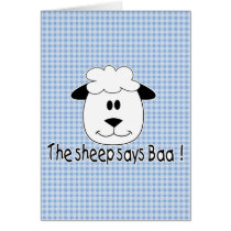 Sheep Says Baa Cards