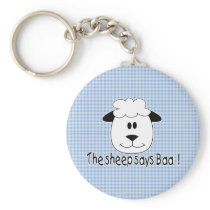 Sheep Says Baa Keychains