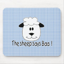 Sheep Says Baa Mouse Mat