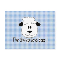 Sheep Says Baa Postcard
